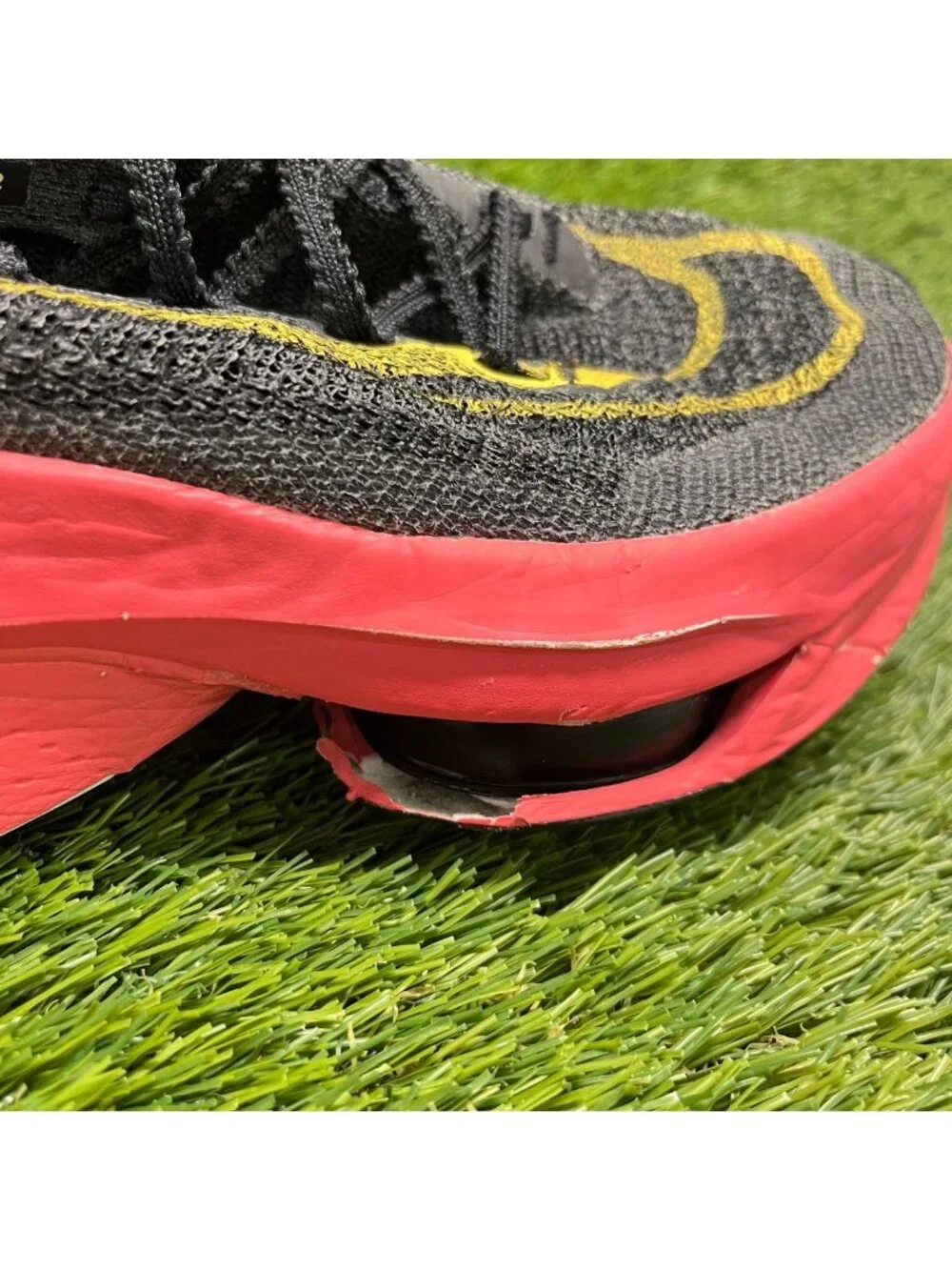 Nike Air Zoom Alphafly Next% 2 Womens Size 8 Black Orange Running Shoes Sneakers